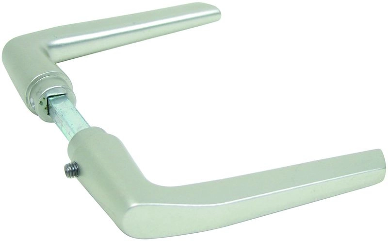 Béquille double carré de 8mm pour porte ép.30 à 40mm alu anodisé argent GAH ALBERTS - 412647