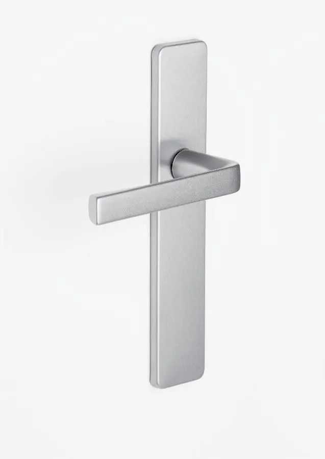 Ensemble KAZA - Plaque 220 x 42 mm - Entraxe de fixation 195 mm - Argent - 1364/6331 BDC