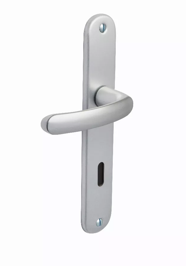 Ensemble de porte Budget BEZAULT entraxe 195 mm Clé L - Argent - 204856 Ensemble de porte Budget BEZAULT entraxe 195 mm Clé L - Argent - 204856