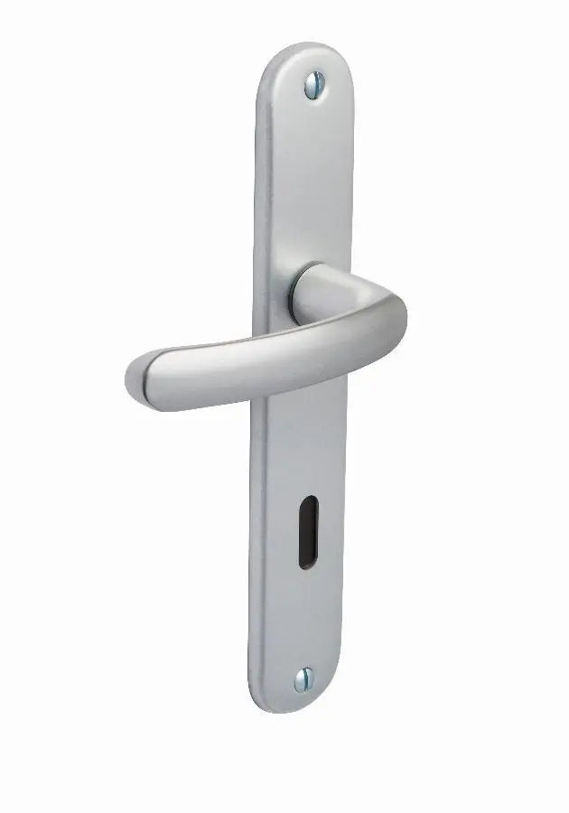 Ensemble de porte Budget BEZAULT entraxe 165mm Clé L - Argent - 73268