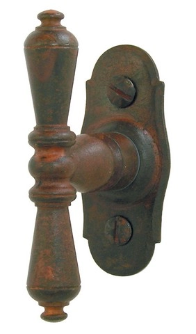 Bouton crémone Espalion BRIONNE Fer rouillé ciré - 1.0703.00RO