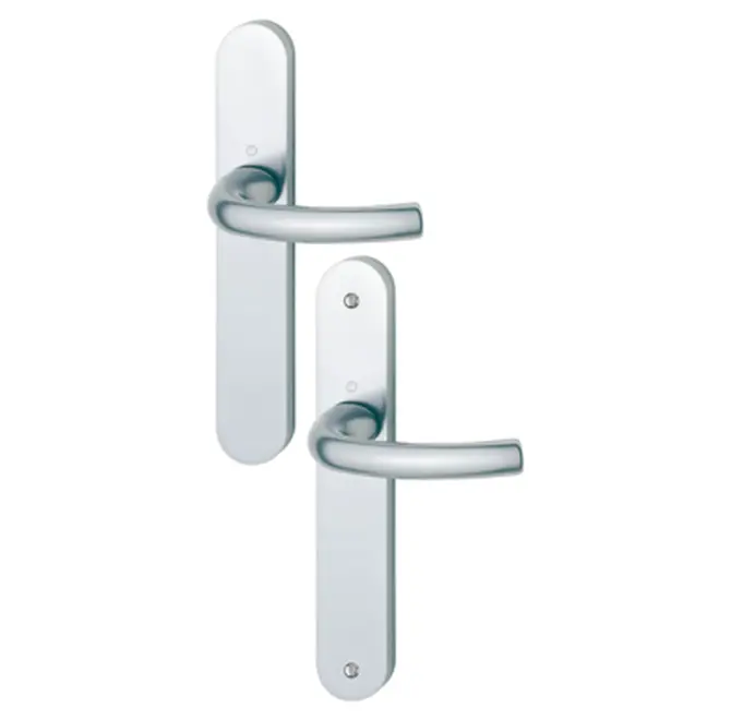 Ensemble de porte Tokyo HOPPE - Bec de cane - Argent F1 - 1710/300M - 1787554