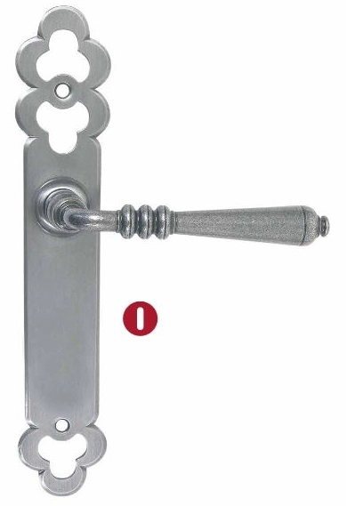 Ensemble de porte Languedoc BOUVET Fer patiné - Clé L - 1532