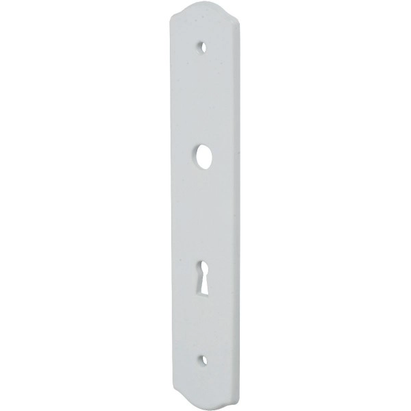 Plaque porcelaine blanc BRIONNE - Clé L - 250x50 - 000.4002.01PN