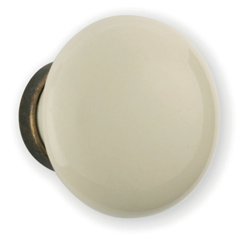 Bouton porcelaine blanc Ø 35 mm Bouton porcelaine blanc Ø 35 mm