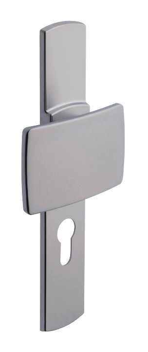Ensemble de porte palière sur plaque Muze BEZAULT - Entraxe 195mm - Chrome velours - Clé I - 525/4075/6391 Ensemble de porte palière sur plaque Muze BEZAULT - Entraxe 195mm - Chrome velours - Clé I - 525/4075/6391