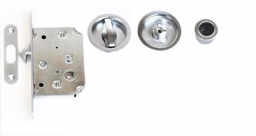 Serrure Bec de cane à condamnation inox BLINDOMAX pour porte à galandage - 372