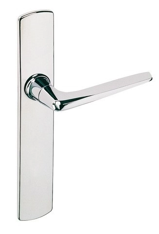 Ensemble de porte BEZAULT - RIV BLOC - Chromé - Clé L - Entraxe 195mm - 61922