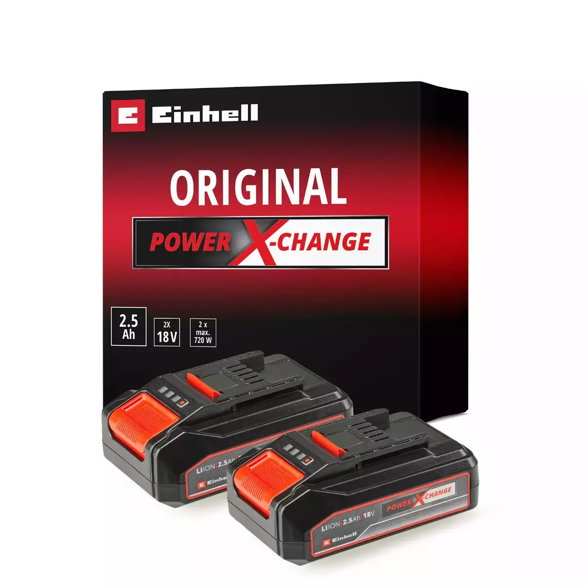 Lot de 2 batteries PXC-Twinpack CB - 2x 18V 2,5Ah - EINHELL - 4511524 Lot de 2 batteries PXC-Twinpack CB - 2x 18V 2,5Ah - EINHELL - 4511524