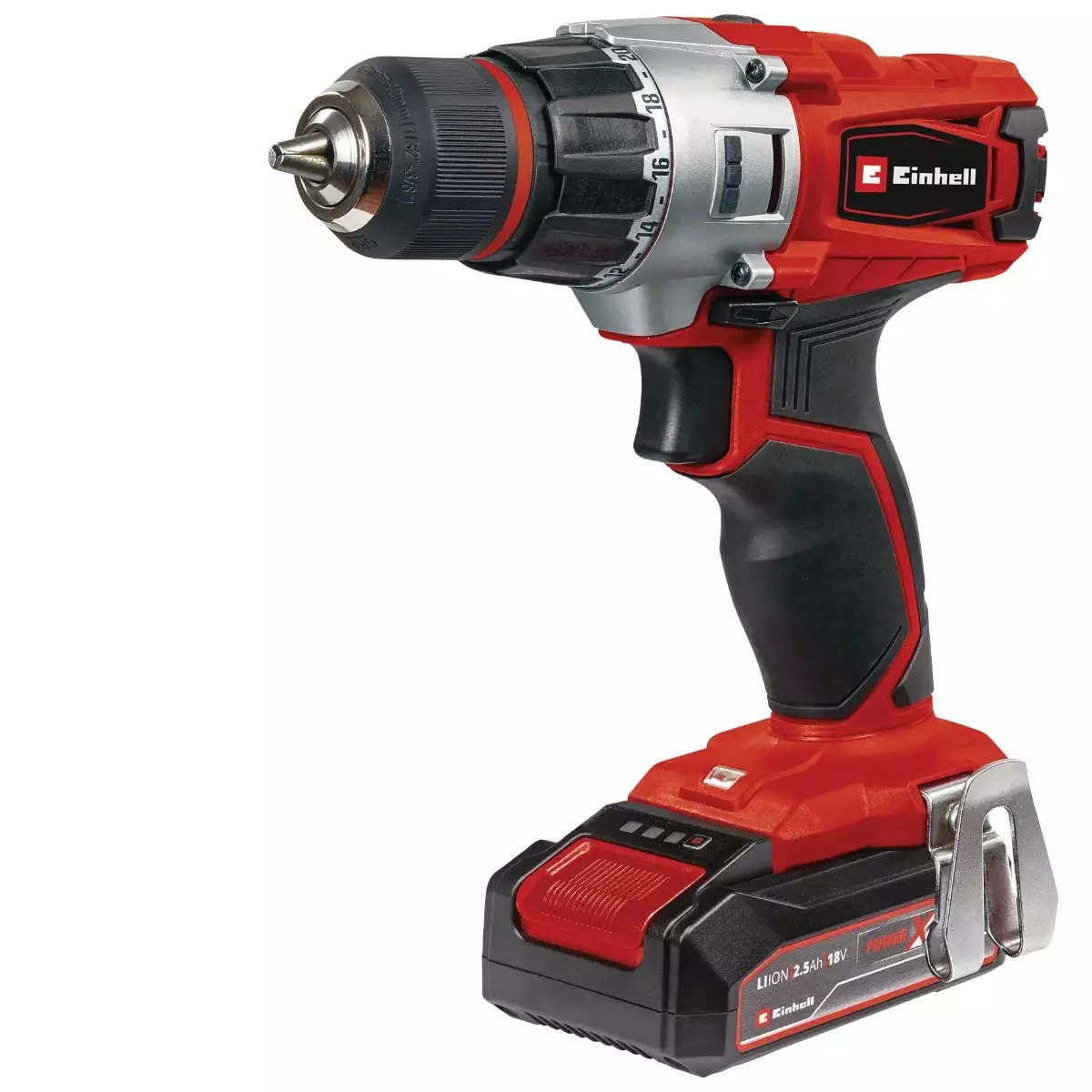 Perceuse-Visseuse sans fil TE-CD 18/2 Li +39 (1x2,5 Ah) - Livrée avec 1 batterie et 1 chargeur - EINHELL - 4514219