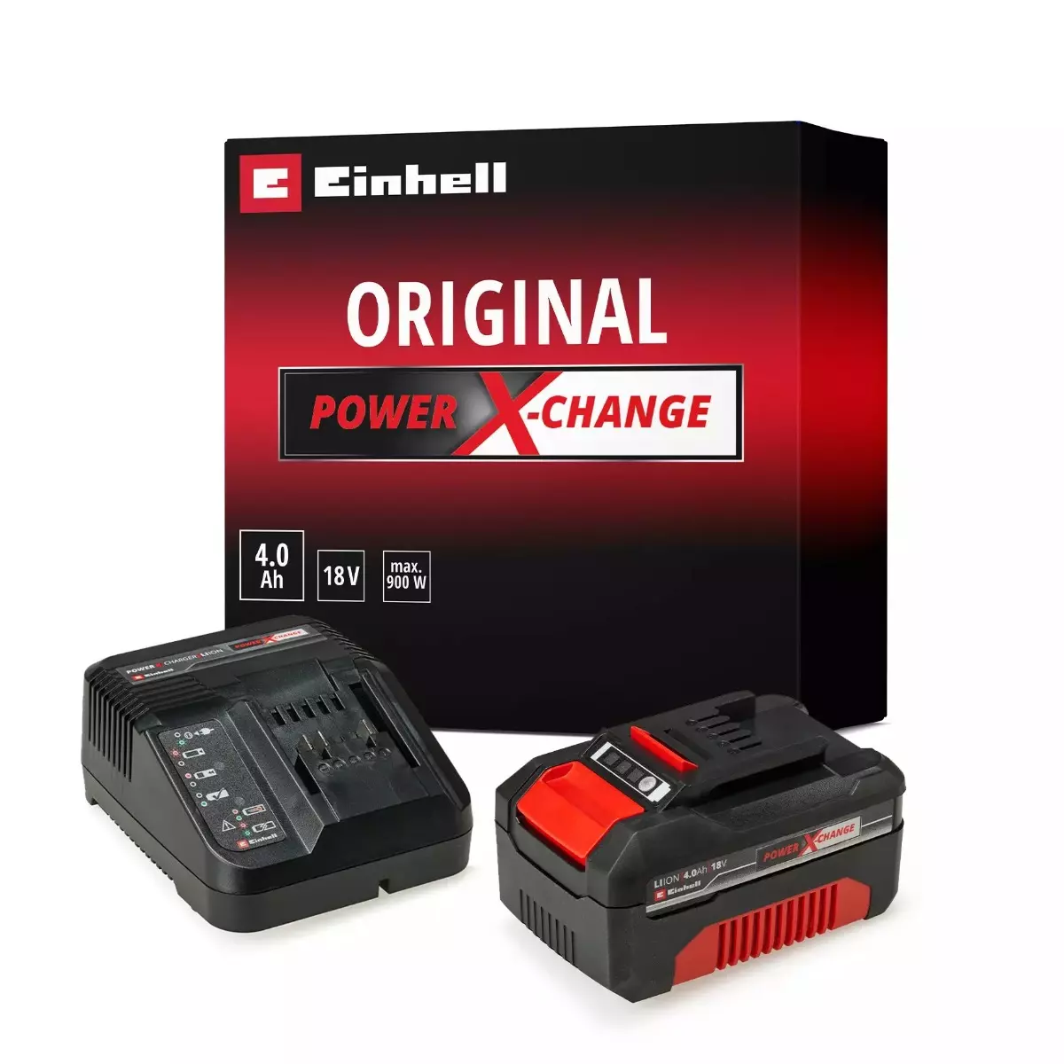 Power X-Change PXC Starter Kit - 18V 4.0 Ah - 1 Batterie + 1 Chargeur - EINHELL - 4512042 Power X-Change PXC Starter Kit - 18V 4.0 Ah - 1 Batterie + 1 Chargeur - EINHELL - 4512042