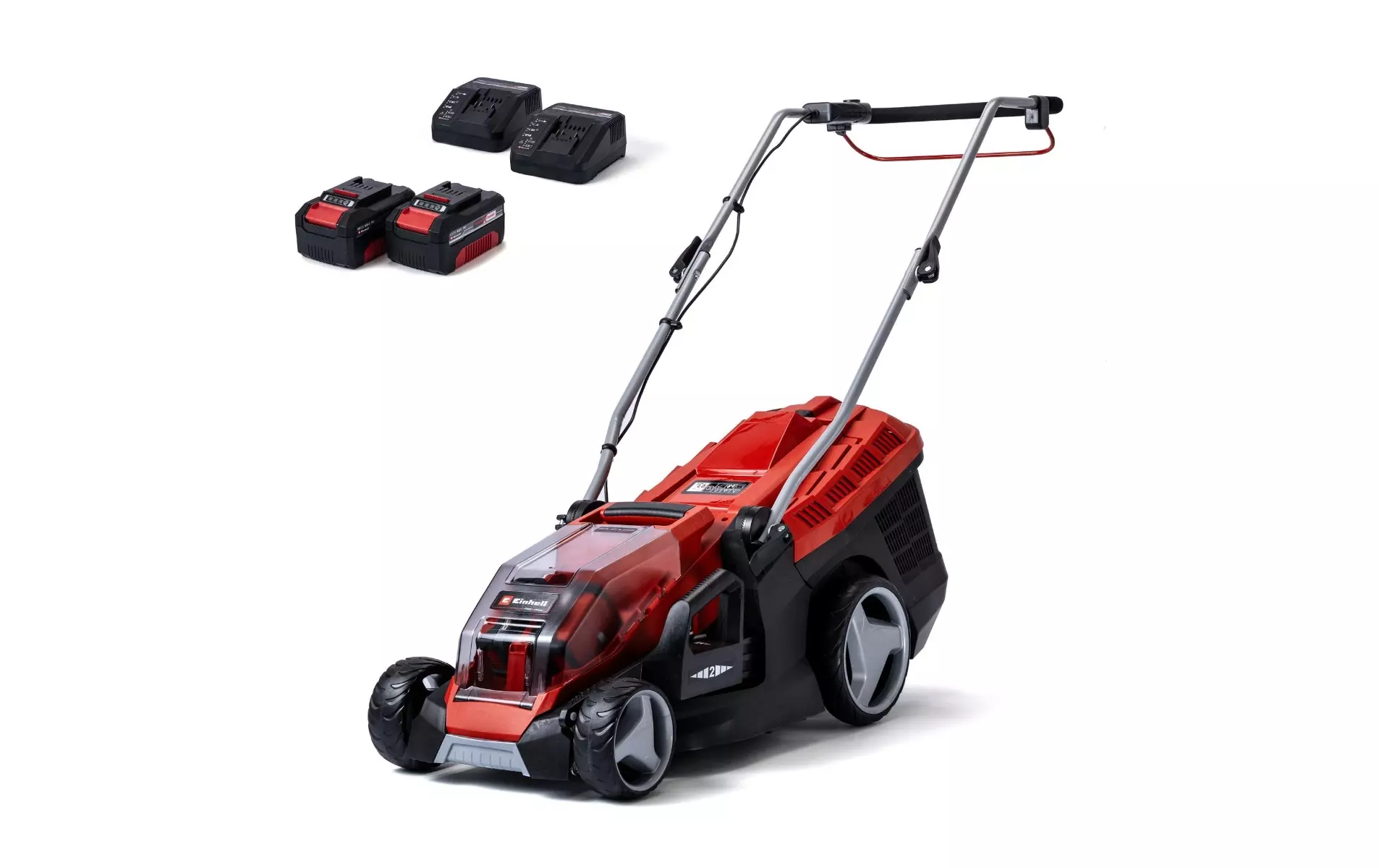 Tondeuse à gazon sans fil GE-CM 36/36 Li - Livrée avec 2 batteries (4 Ah) et 2 chargeurs Power X-Change - EINHELL - 3413230 Tondeuse à gazon sans fil GE-CM 36/36 Li - Livrée avec 2 batteries (4 Ah) et 2 chargeurs Power X-Change - EINHELL - 3413230