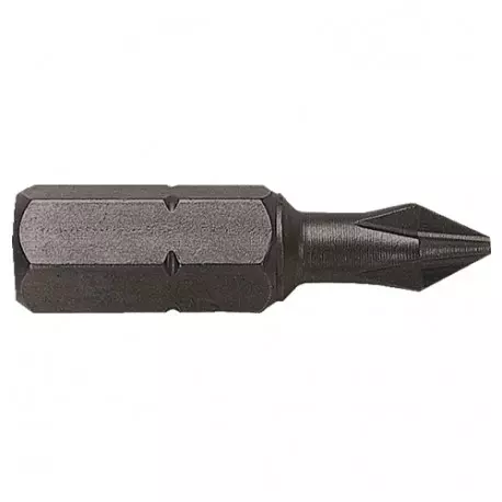 Embout de vissage série 1/4" 25 mm - Pozidriv PZ N.3 - LEMAN - 51203