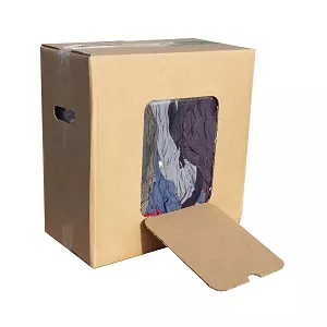 Carton de 10 Kg de chiffons coton couleur CRISTAL HYGIENE - ETC1034