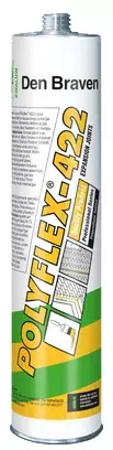 Mastic colle polyuréthane à bas module - Polyflex® 422 - cartouche - Noir - DEN BRAVEN - 31000128