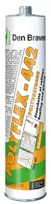 Mastic-colle polyuréthane - bâtiment - cartouche 300 ml - Polyflex 442 DEN BRAVEN - GRIS - 31000232 Mastic-colle polyuréthane - bâtiment - cartouche 300 ml - Polyflex 442 DEN BRAVEN - GRIS - 31000232