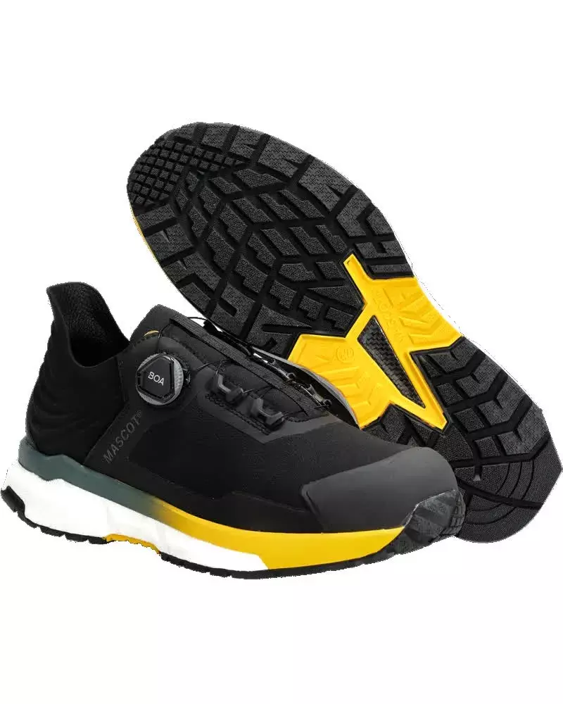 Chaussures de sécurité basses Footwear Customized - Noir/Jaune soleil - Femme - MASCOT - F1680-704-0977