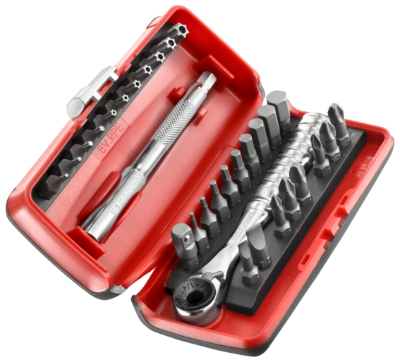 Coffret 31 pièces cliquet porte-embouts R.PE 1/4'' + 28 embouts 1/4" FACOM - R.PEJ31PB Coffret 31 pièces cliquet porte-embouts R.PE 1/4'' + 28 embouts 1/4" FACOM - R.PEJ31PB