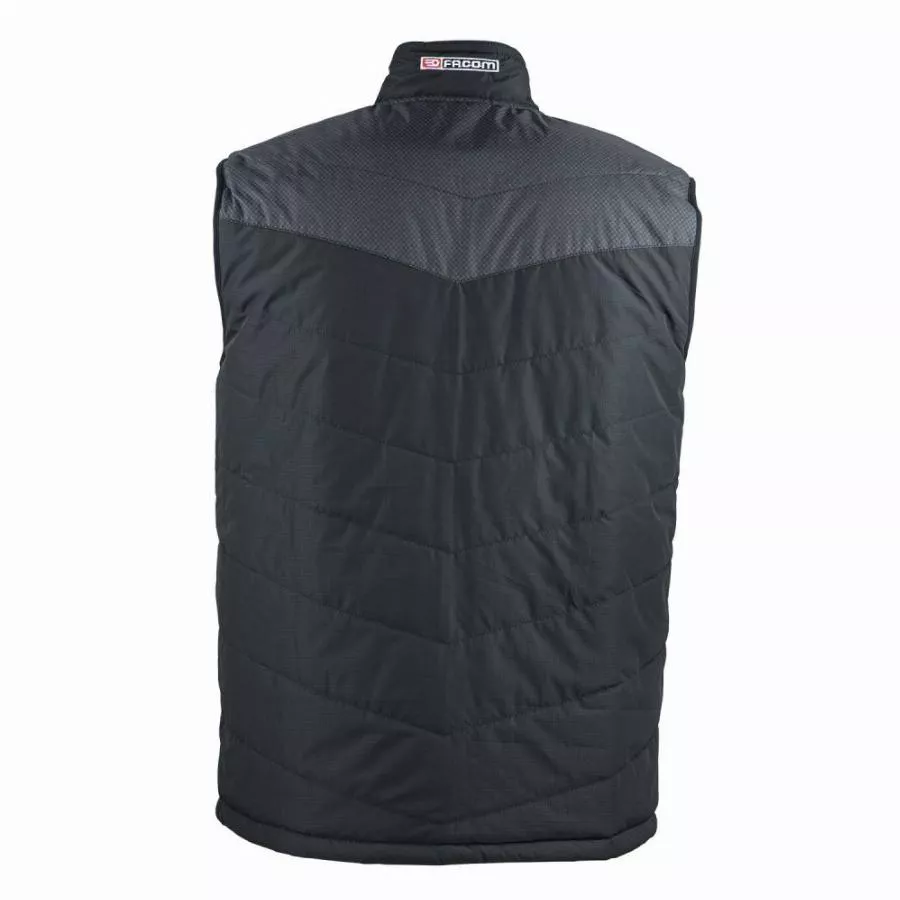 Gilet bodywarmer matelassé réversible FACOM Flag Noir/Rouge - FXWW5010E