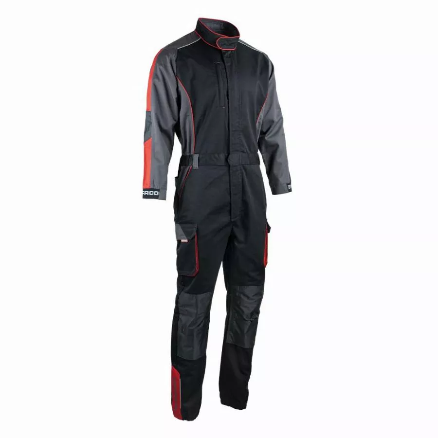 Combinaison de travail simple zip FACOM Racer Noir/Gris/Rouge Taille M - FXWW4010E-M Combinaison de travail simple zip FACOM Racer Noir/Gris/Rouge Taille M - FXWW4010E-M