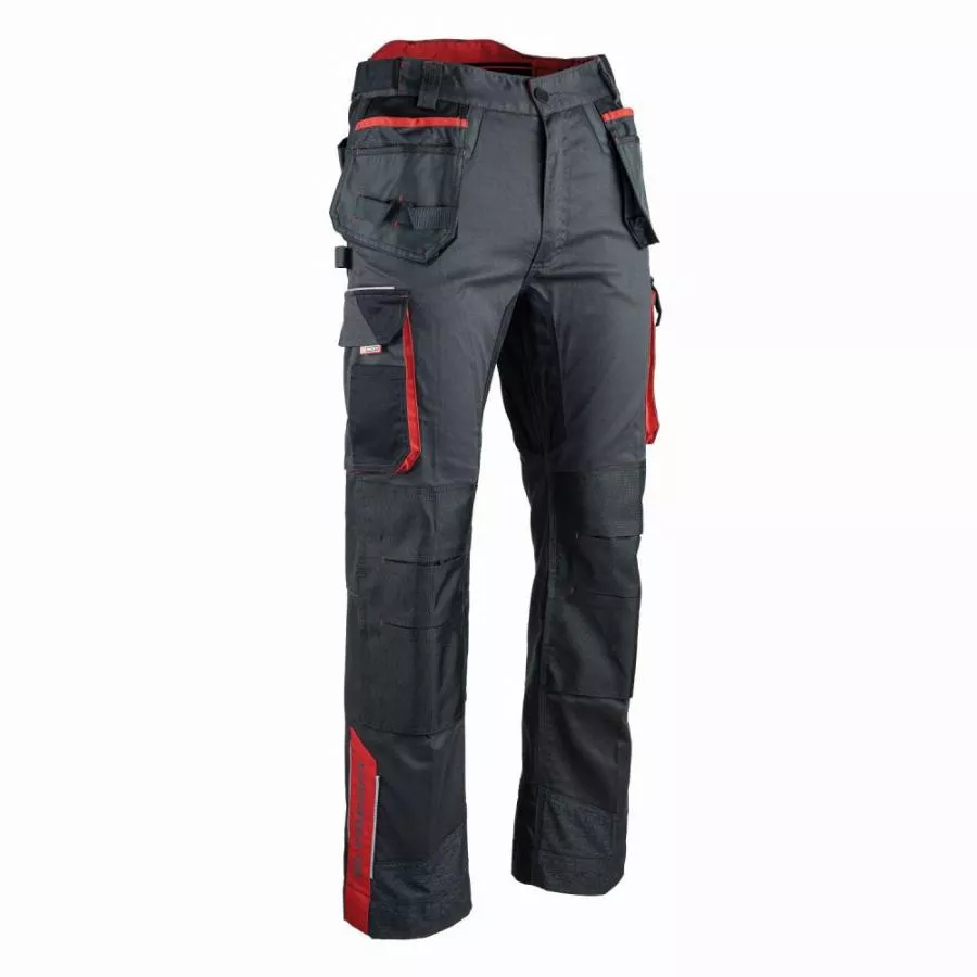 Pantalon stretch FACOM Ultimate poches flottantes Noir/Gris/Rouge Taille 40 - FXWW1020E-40