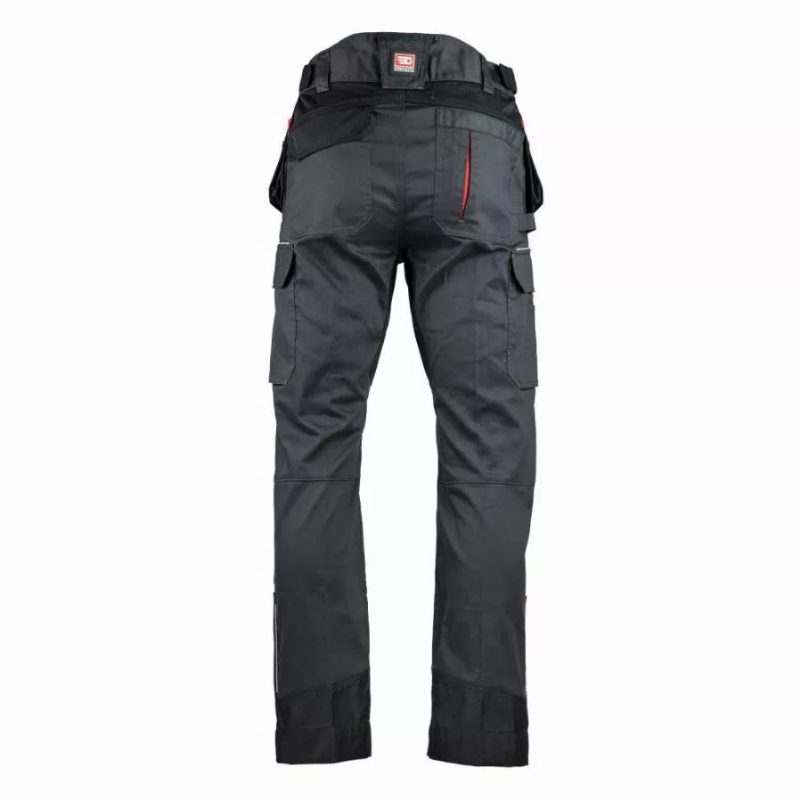 Pantalon stretch FACOM Ultimate poches flottantes Noir/Gris/Rouge - FXWW1020E