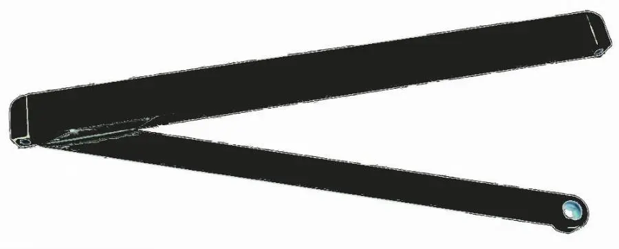 Bras coulisse G.N pour TS 91/ 92/ 93 DORMAKABA - Noir - 64010019 