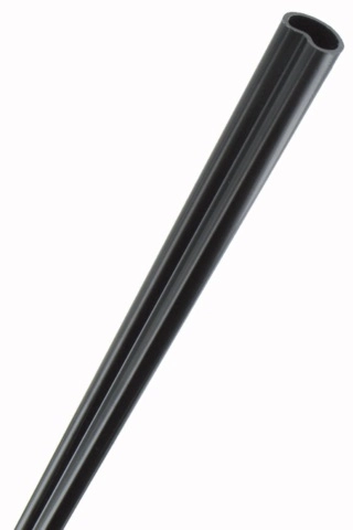 Tube d'espagnolette creux rainuré 4m60 TIRARD Noire - 1ES92001