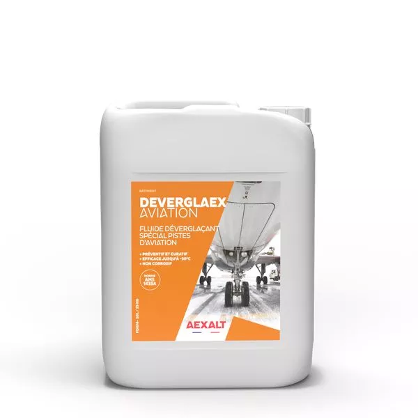 Fluide déverglaçant spécial pistes d'aviation, Deverglaex aviation, 20L - AEXALT - FD674 Fluide déverglaçant spécial pistes d'aviation, Deverglaex aviation, 20L - AEXALT - FD674