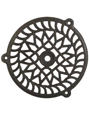 Grille ronde en fonte ROLLINGER Ø 11 cm - 224 Grille ronde en fonte ROLLINGER Ø 11 cm - 224