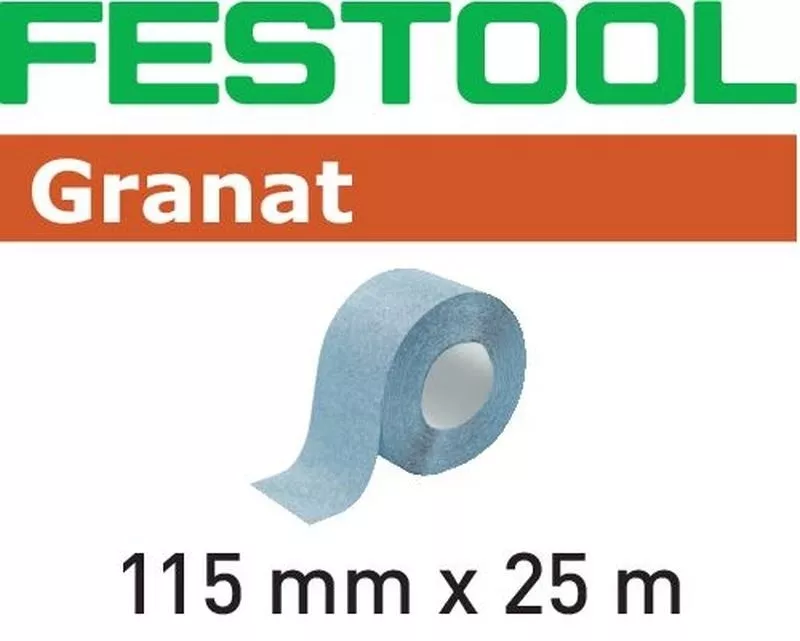 Abrasifs en rouleau FESTOOL 115x25m P120 GR - 201107