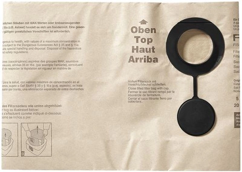 Sacs filtre double paroi FESTOOL FIS-SR 150 - 5 pièces - 488460 Sacs filtre double paroi FESTOOL FIS-SR 150 - 5 pièces - 488460