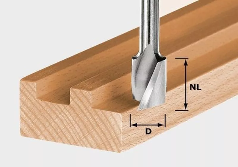 Fraise hélicoïdale avec queue de 8 mm FESTOOL HS Spi S8 D14/20 - 490948