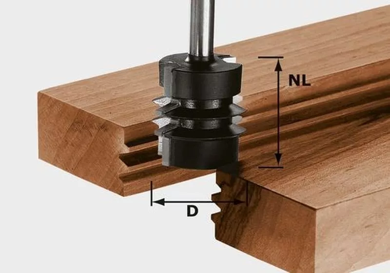 Fraise à abouter HW avec queue de 8mm FESTOOL HW S8 D34/NL32 - 491034