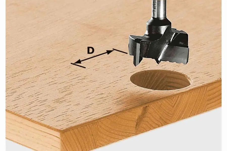 Fraise pour ferrures HW avec queue de 8mm FESTOOL HW S8 D15 - 491070