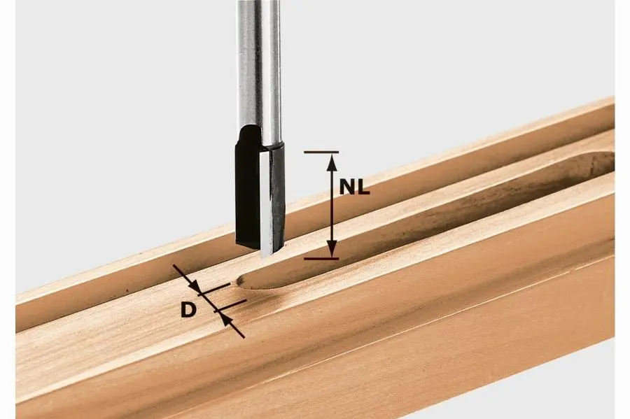 Fraise à rainurer avec queue de 8mm FESTOOL HW S8 D10/30 - 491648