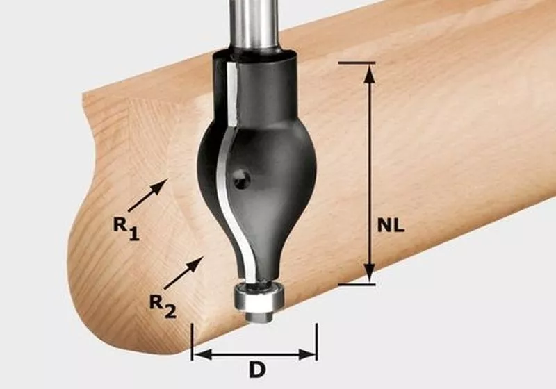 Fraise à profiler HW avec queue de 12 mm FESTOOL HW R20.5/16/D32/57 S12 - 492711