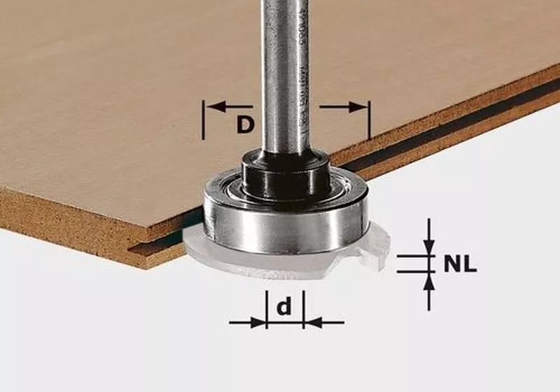 Broche porte-fraise FESTOOL S8 1,5-5 KL28 - 499804