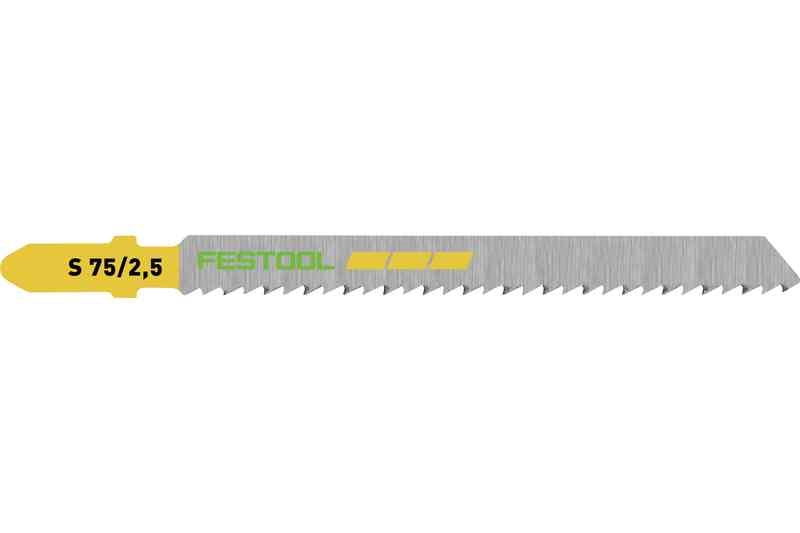 Lame de scie sauteuse S 75/2,5/25 FESTOOL - carte de 25 pièces - 204257