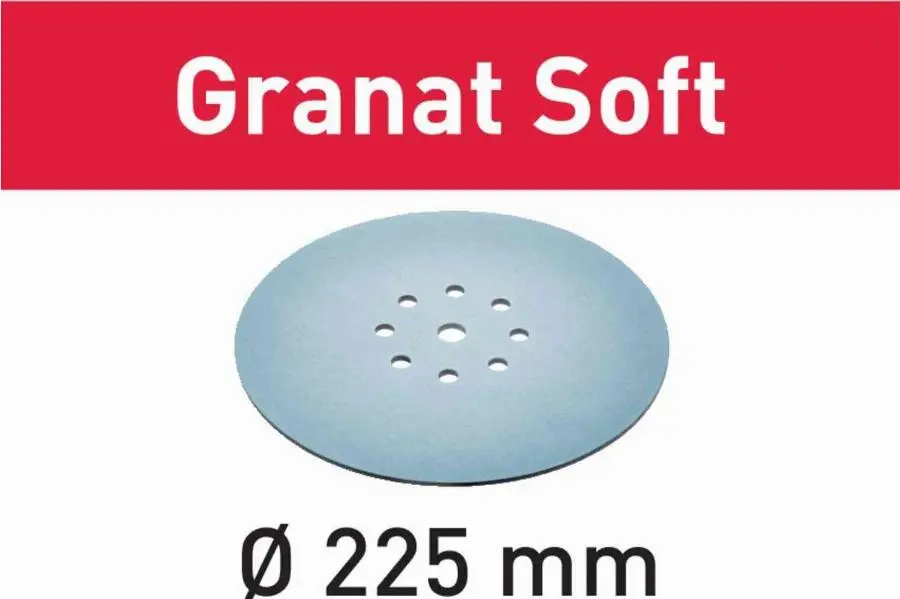 Abrasif STF D225 Granat Soft FESTOOL - grain 180 - 25 pièces - 204225