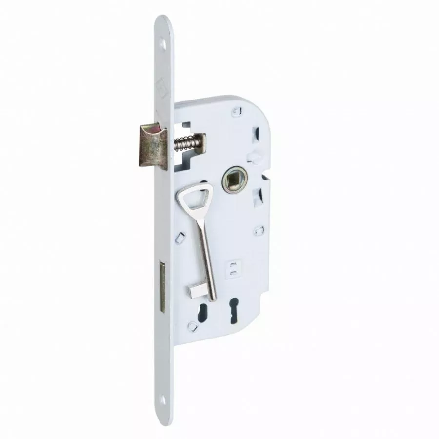 Serrure Eco INOX IMPORT PD 1/2T Axe 50 Revers sans gâche + Clé L - 479 Serrure Eco INOX IMPORT PD 1/2T Axe 50 Revers sans gâche + Clé L - 479