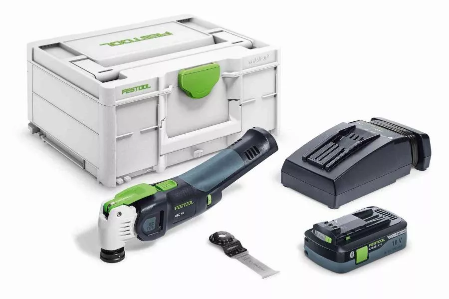 Outil oscillant VECTURO OSC 18 HPC 4,0 EI-Plus - FESTOOL - avec 1 batterie 18V 4.0Ah - chargeur - Sytainer - 576595 Outil oscillant VECTURO OSC 18 HPC 4,0 EI-Plus - FESTOOL - avec 1 batterie 18V 4.0Ah - chargeur - Sytainer - 576595