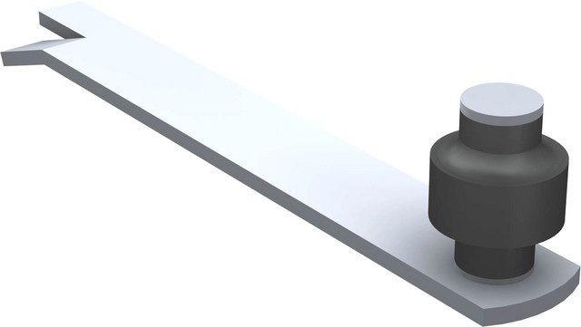 Guide à scellement horizontal 1091 MANTION SA - 1 olive zytel - Ø 45 mm - 1091
