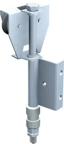 Monture d'extrémité fixation sur plat, 2 galets en polyamide montés sur cage à rouleaux - Force 50 kg - Profil associé : 40 x 6 - MANTION - BOB50E