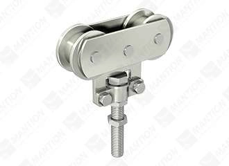 Monture sur chant Sportub MANTION pour déplacement long droit 150kg - 2 galets Acier - 255AL