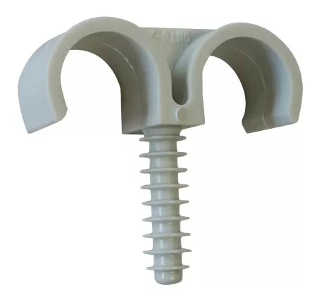 Fixation de gaines et tubes ING FIXATION Fix-ring double - Ø 22 mm - Boîte de 100 - A301800