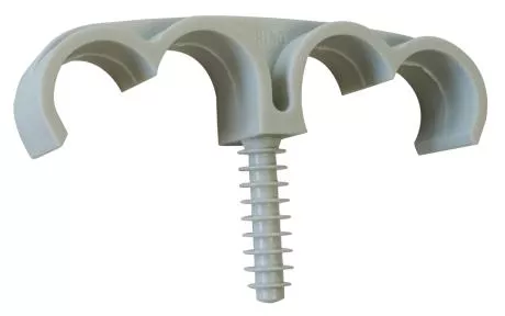 Fixation de gaines et tubes ING FIXATION Fix-ring Quadruple - Ø 20 mm - Boîte de 50 - A302500