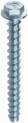 Boite de 25 Vis Multi Monti 7.5x60 mm HECO SCHRAUBEN - Tête Hexagonale - Serrage 5 mm - Zingué Argent 