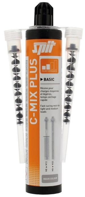 Cartouche scellement CMIXPLUS Gris 300 ml + 2 Buses SPIT - 055866