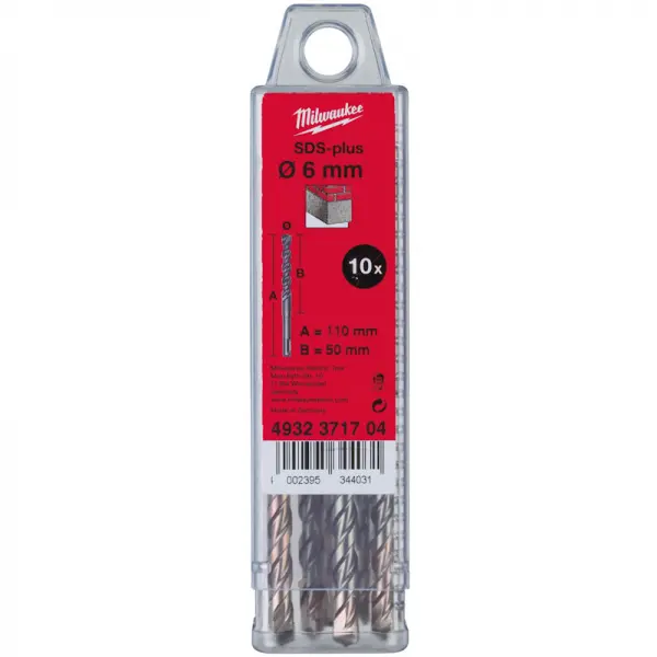 Lot 10 foret SDS+ M2 5 x 160 mm - MILWAUKEE - 4932352520